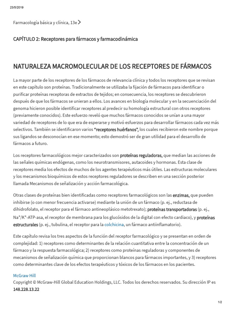 Naturaleza Macromolecular de Los Recp. | PDF
