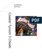 Roller Coaster Tycoon 3 Cheats