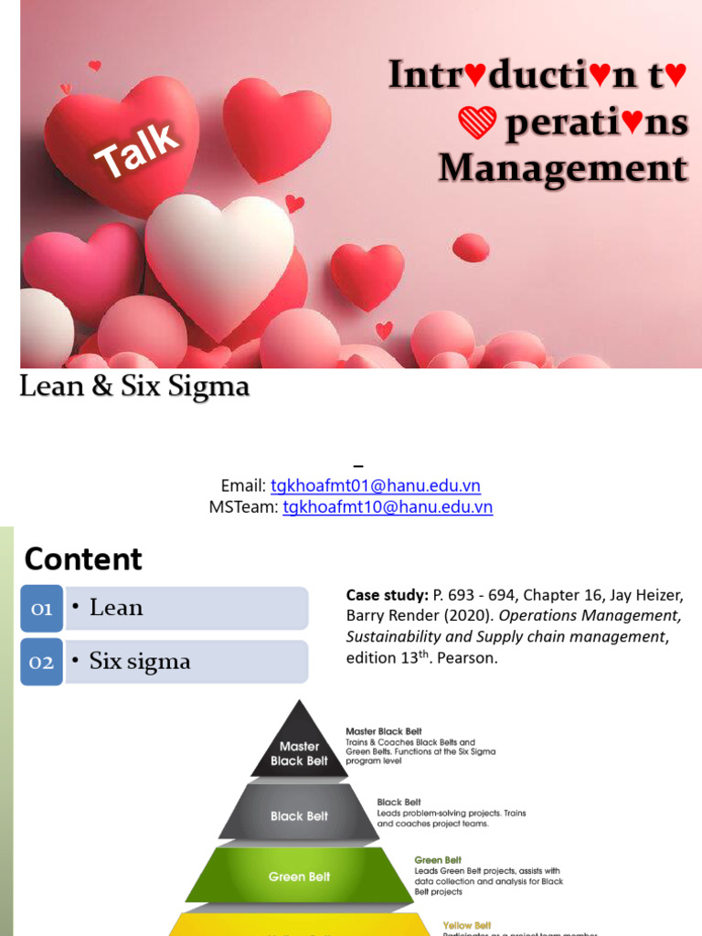Lean and Six Sigma Operations Guide | PDF | Standard Deviation | Six Sigma