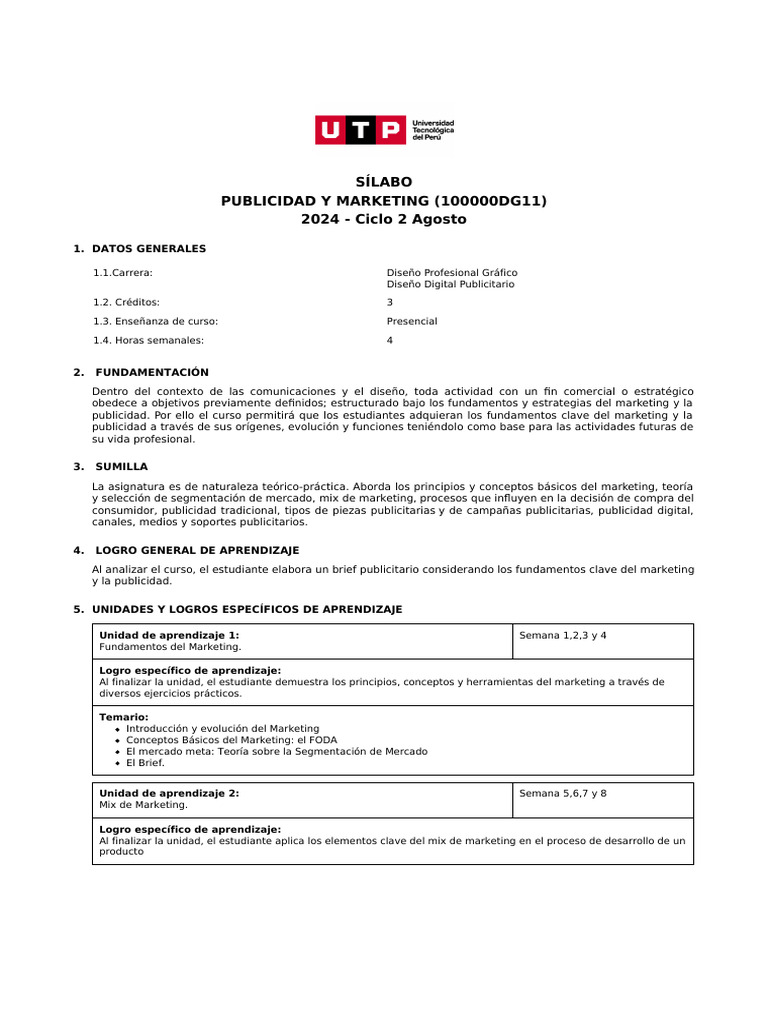 Curso de Publicidad y Marketing 2024 | PDF | Career & Growth | Business
