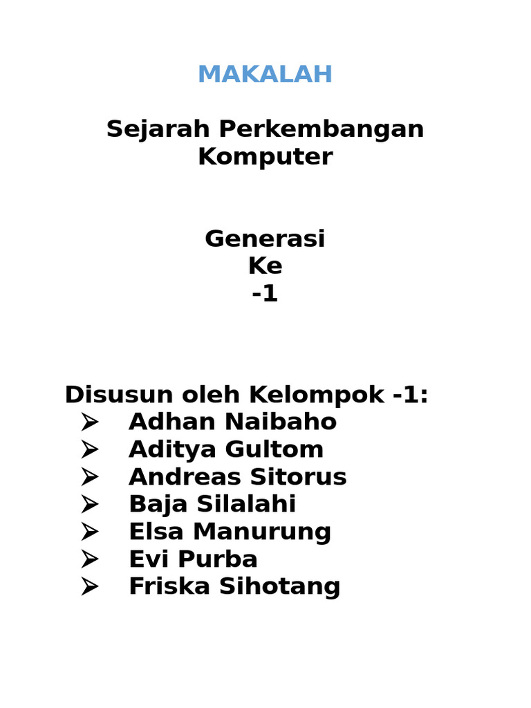 Tugas Informatika (Kelompok 1) | PDF