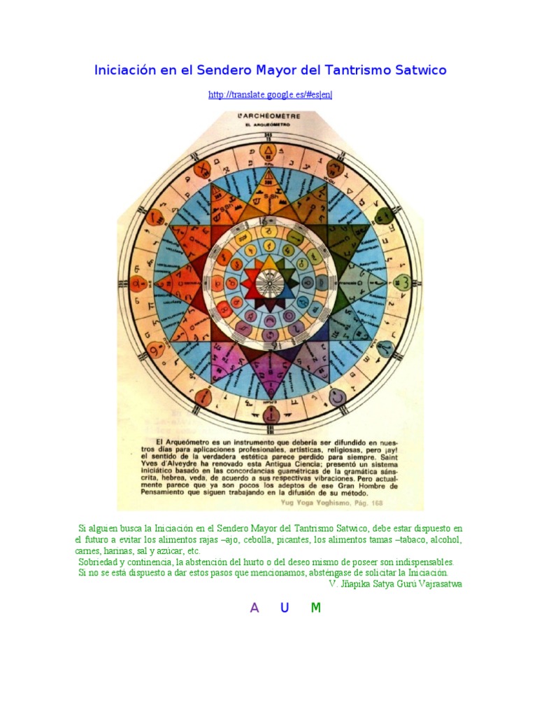 Iniciación en El Sendero Mayor Del Tantrismo Satwico | PDF | Yoga | Tantra