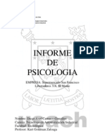 INFORME PSICOLOGIA I