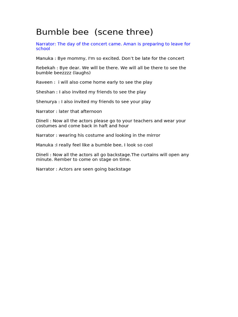 Bumble Bee | PDF
