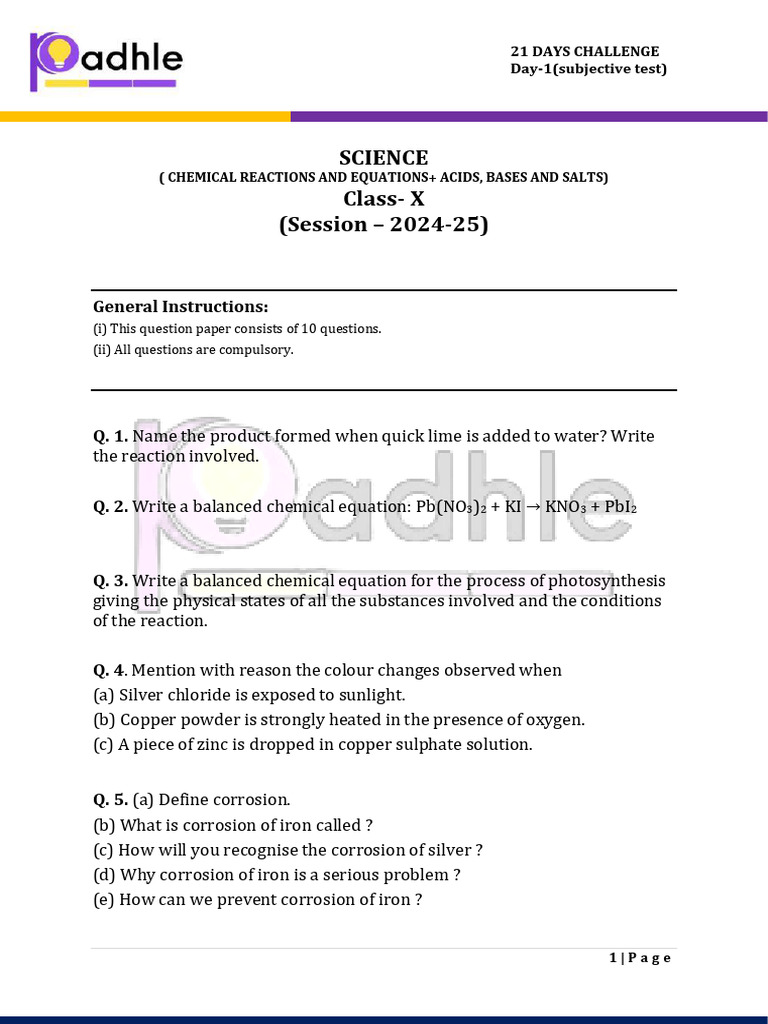 Science 10 D1 Sub. (S1+S2) 1 | PDF
