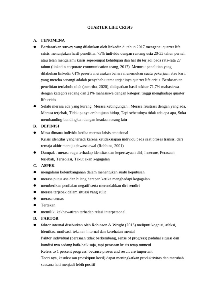 Quarter Life Crisis Pdf