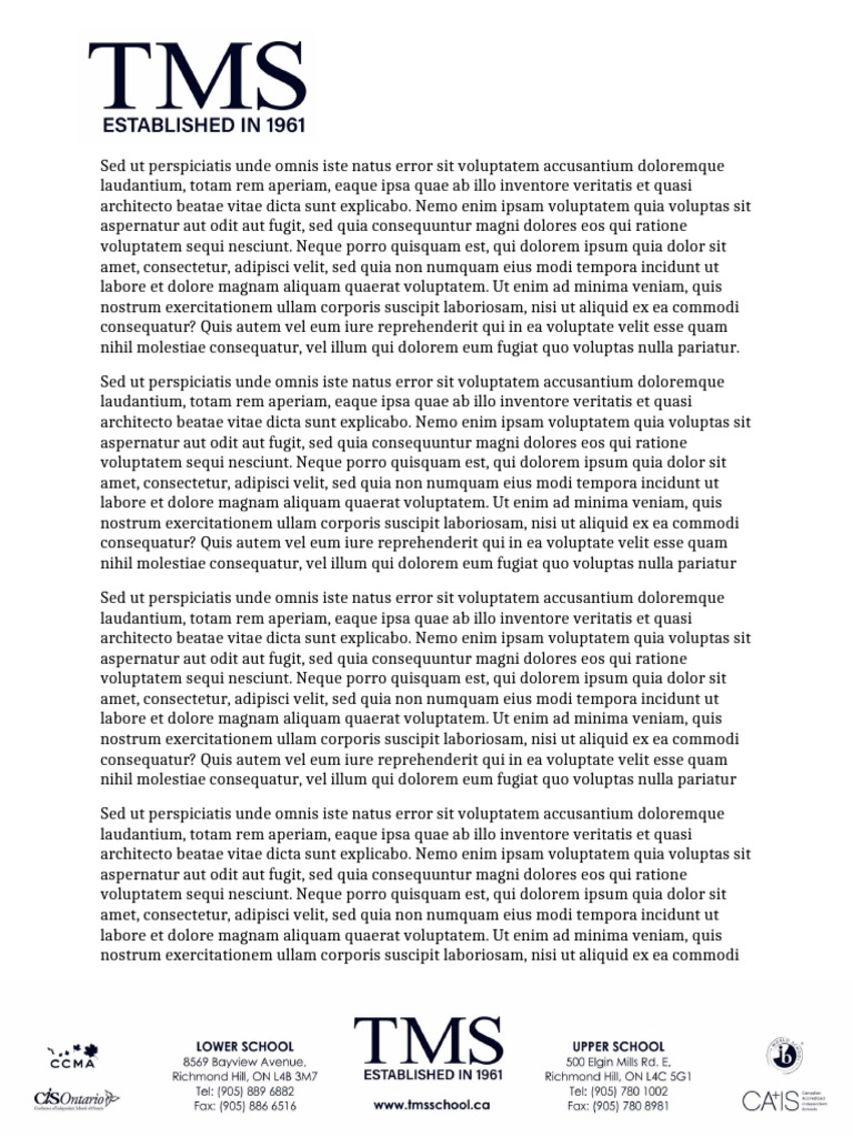 TMS Letterhead August2022 | PDF