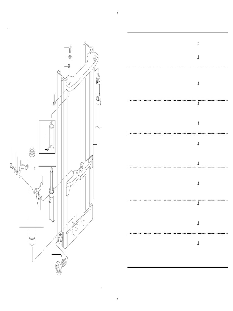 Fig.2263 INNER MAST (FM) : Parts No. Parts Name Remarks No. I/a (A) (B ...