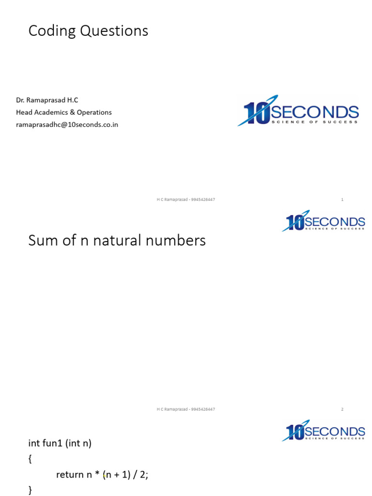 Coding Questions | PDF