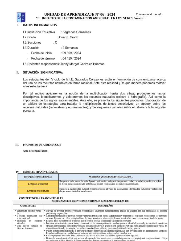 UNIDAD - 06 - para Completar | PDF
