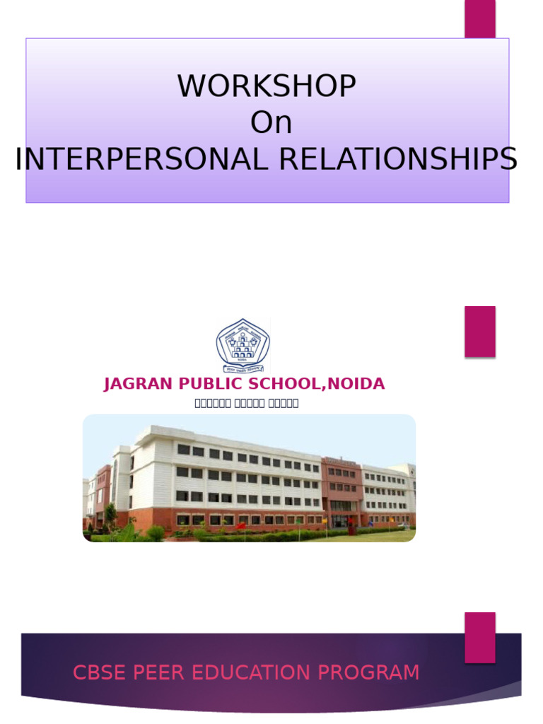 Interpersonal Relationships Workshop Guide | PDF | Interpersonal ...