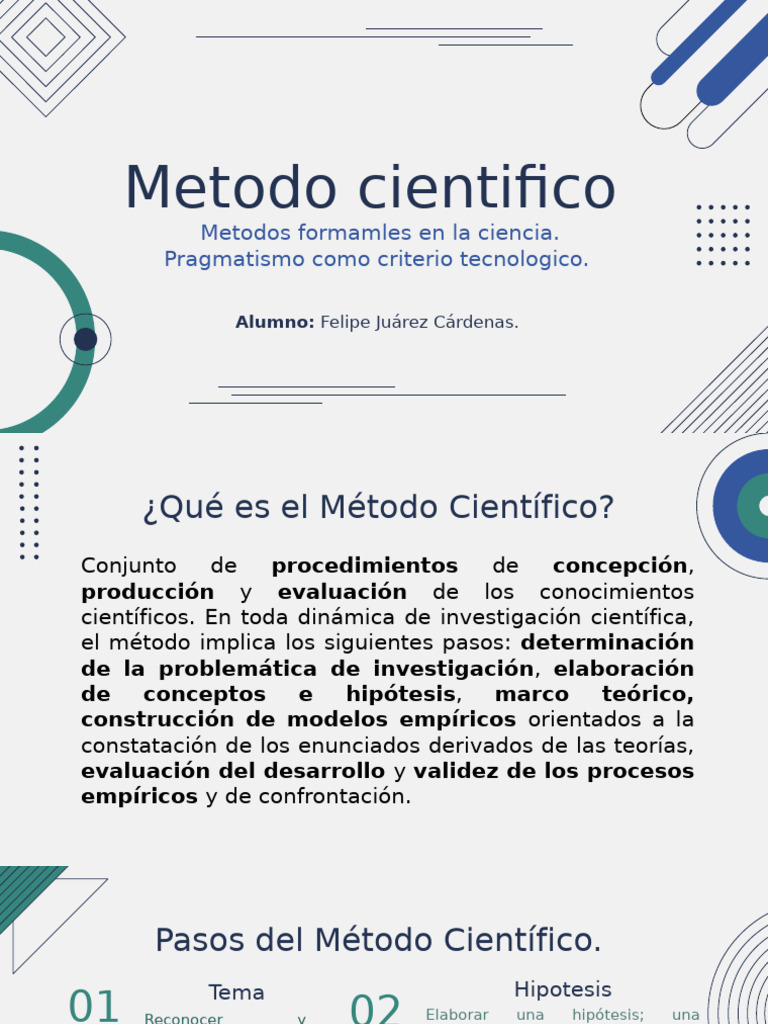 Metodo Cientifico Pdf : Características, etapas y reglas del método ...