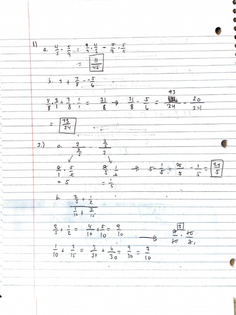 Math 126 Exam 1 Scratchwork | PDF