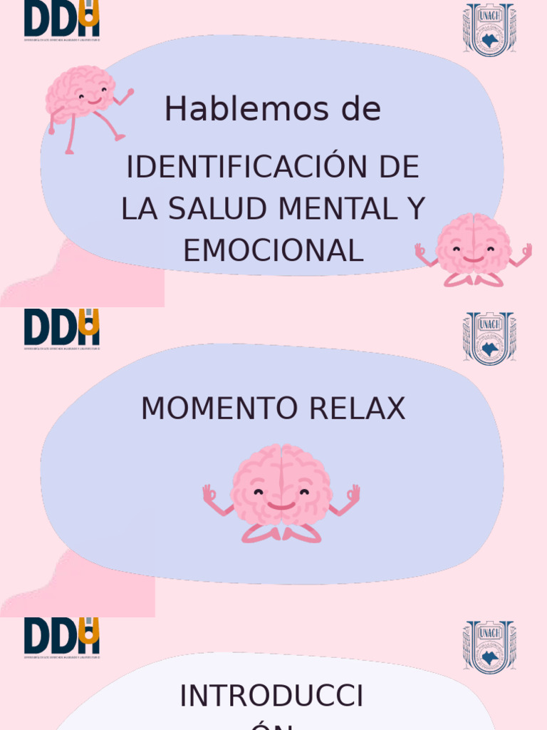 Identificación de La Salud Mental y Emocional | PDF