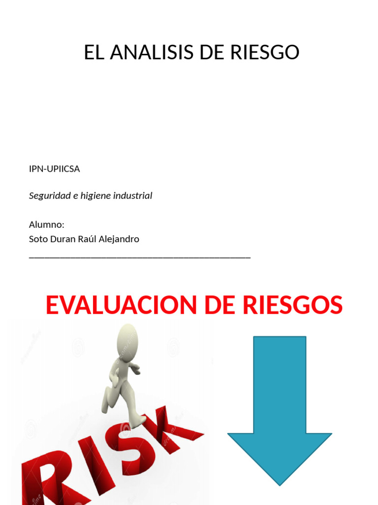 El Analisis De Riesgo Pdf