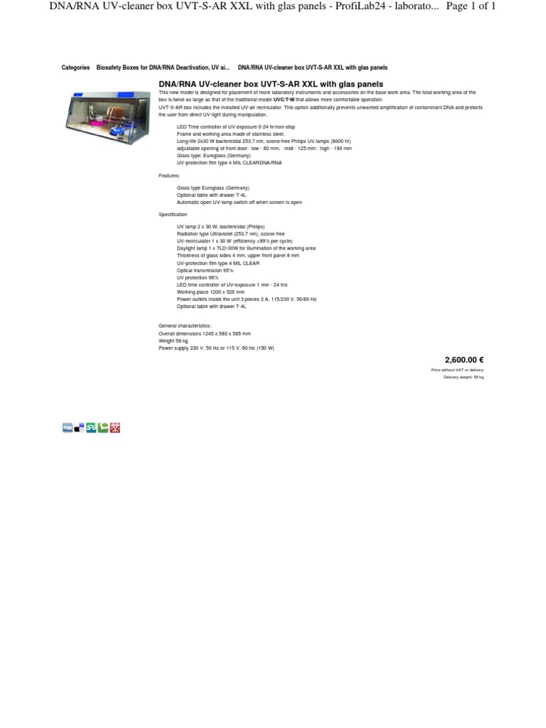 UVT-S-AR Price | PDF