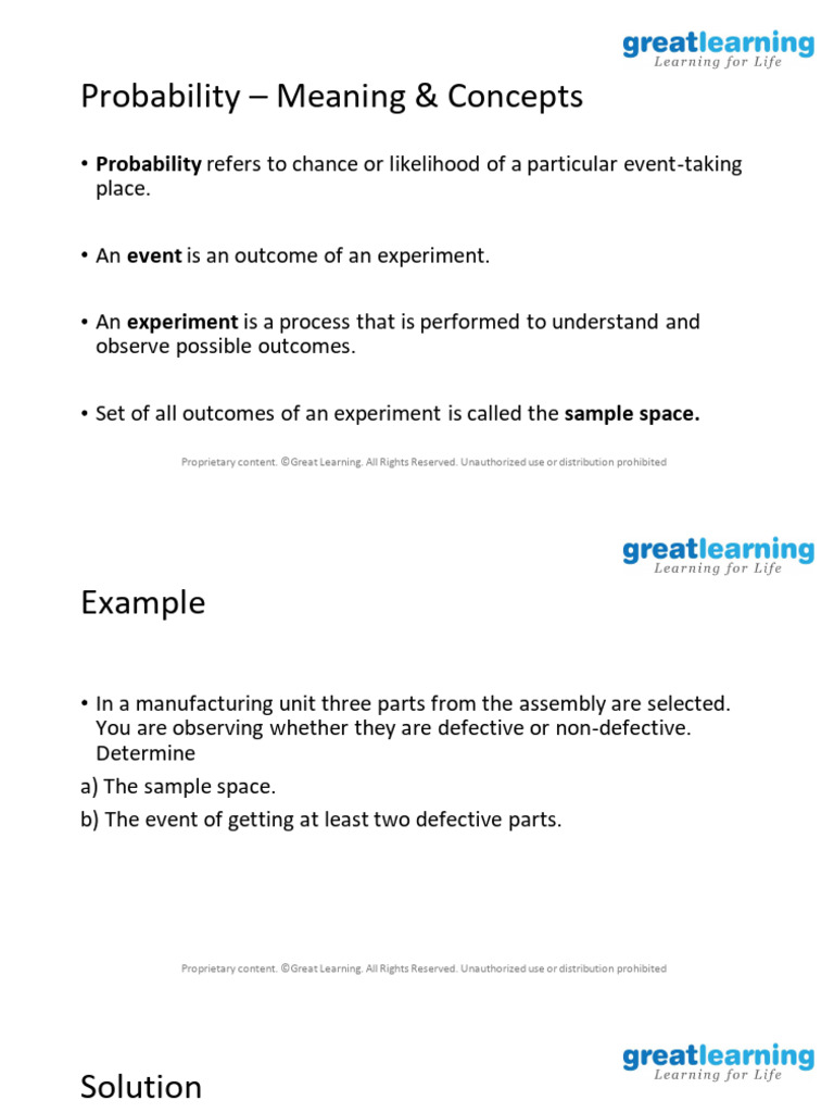 Probability Lecture Slides | PDF