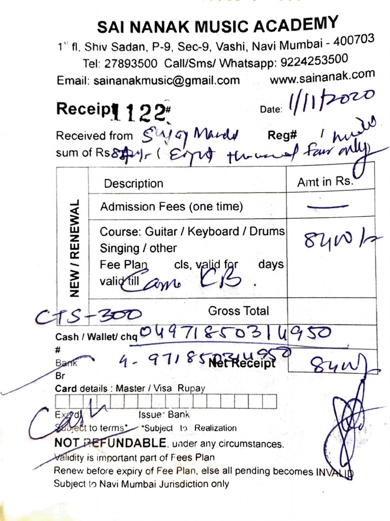 Casio Keypad Invoice - 01.11.20 | PDF