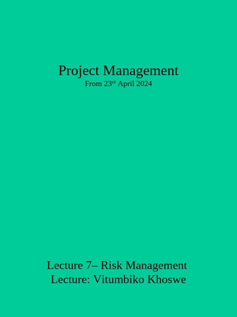 lecture-7-risk-management-in-projects-pdf