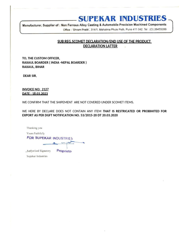 Supekar Scomet | PDF