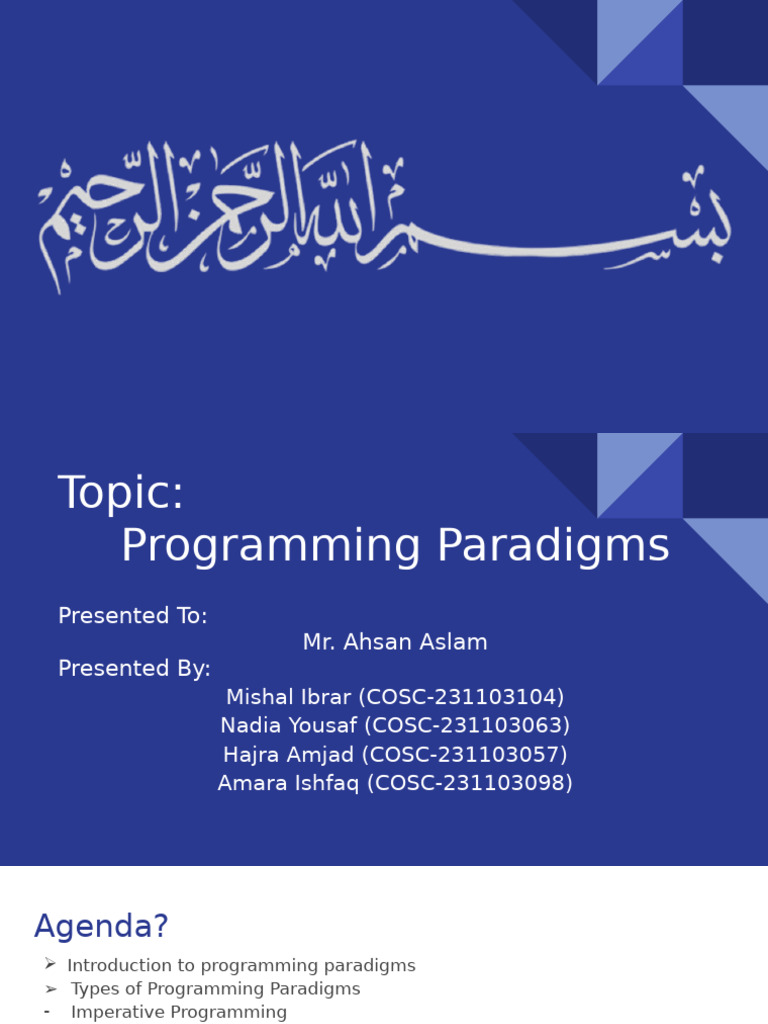 Programming Paradigms | PDF