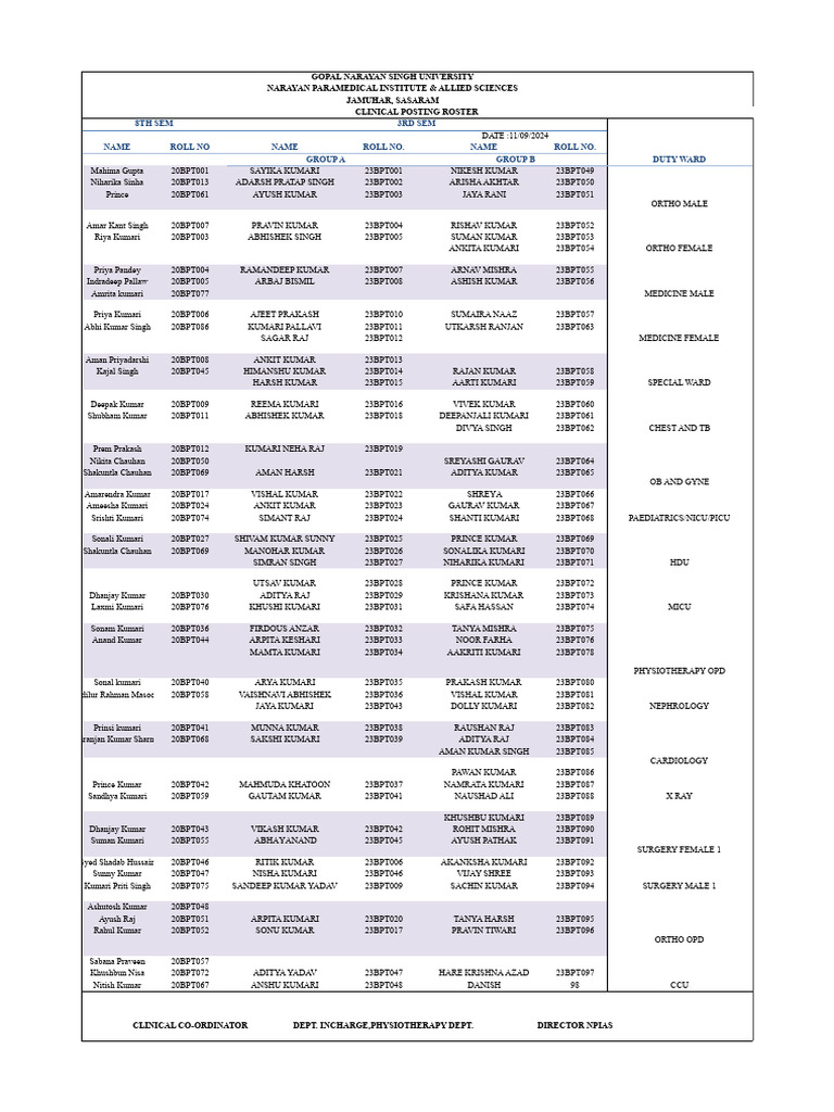 Du Law Faculty Time Table