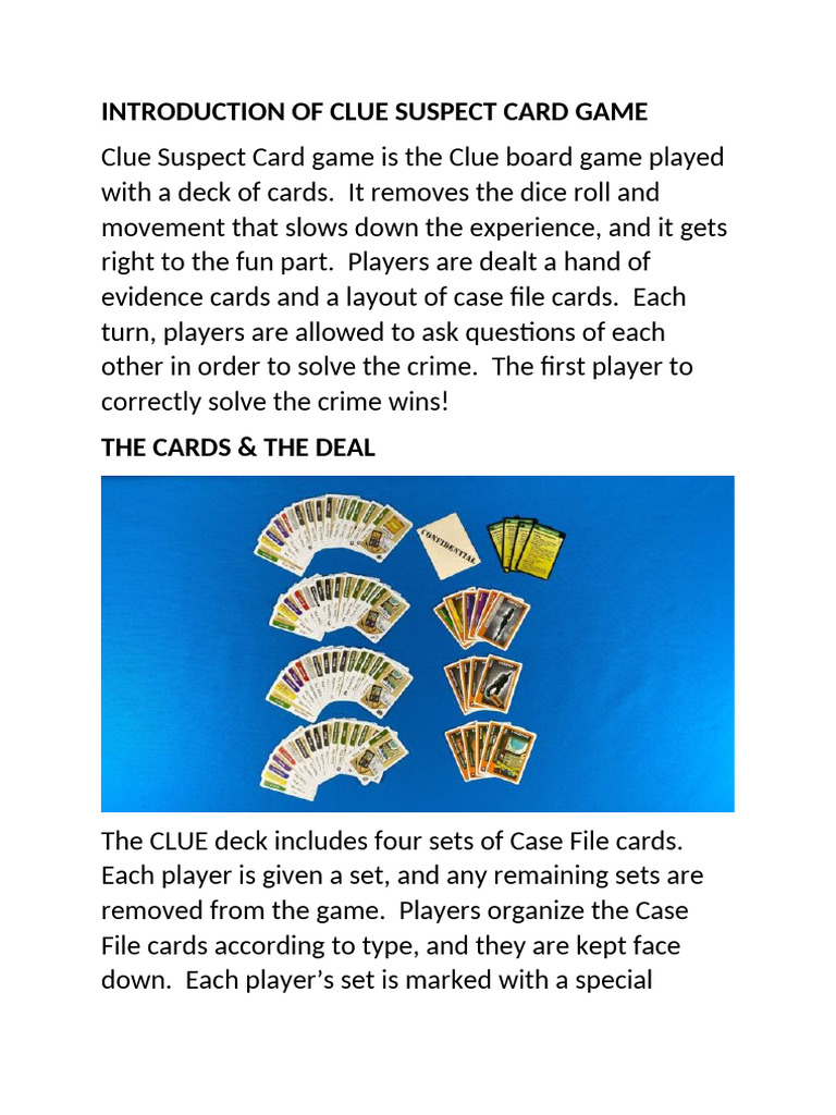 Cluedo | PDF