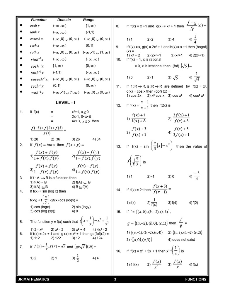1 Functions | PDF