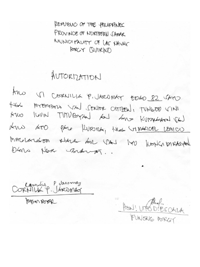 Authorization | PDF