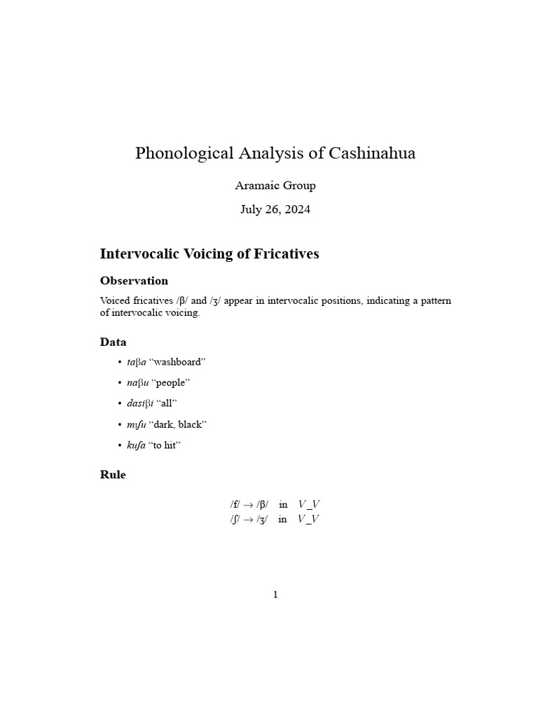 Phonological rule 1 pdf