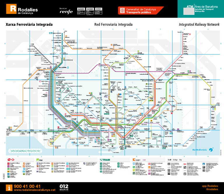 Mapa Rodalia Barcelona ATM | PDF