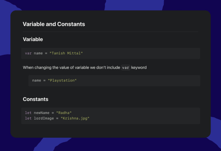 Variable and Constants | PDF