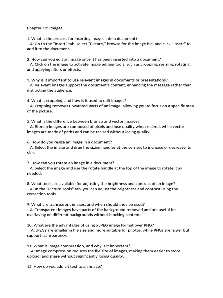 Q and a pdf