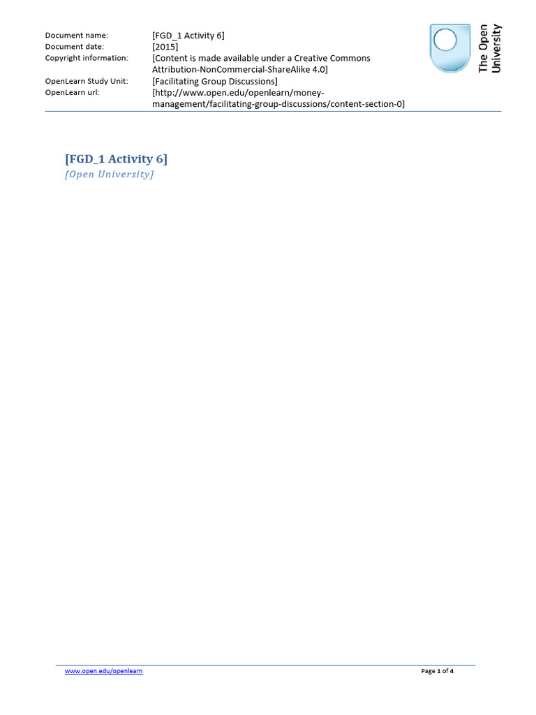 GD Activity | PDF