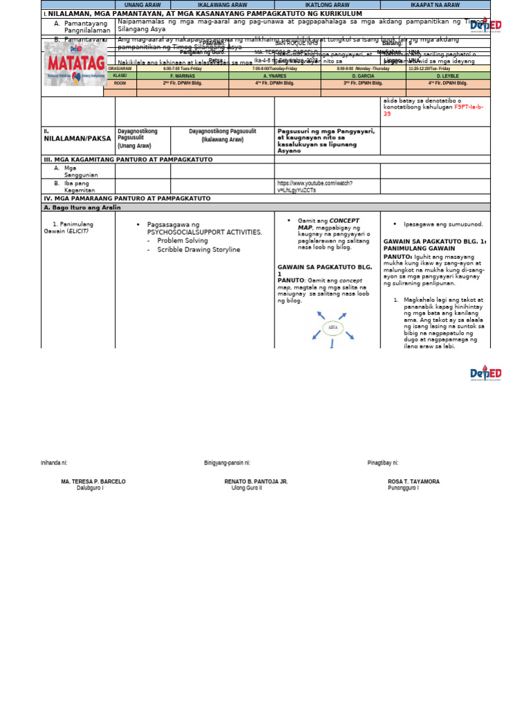 Q1 Filipino 9 Week 1 Pdf