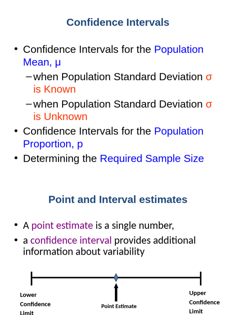 Estimation Of Confidence Intervals Pdf