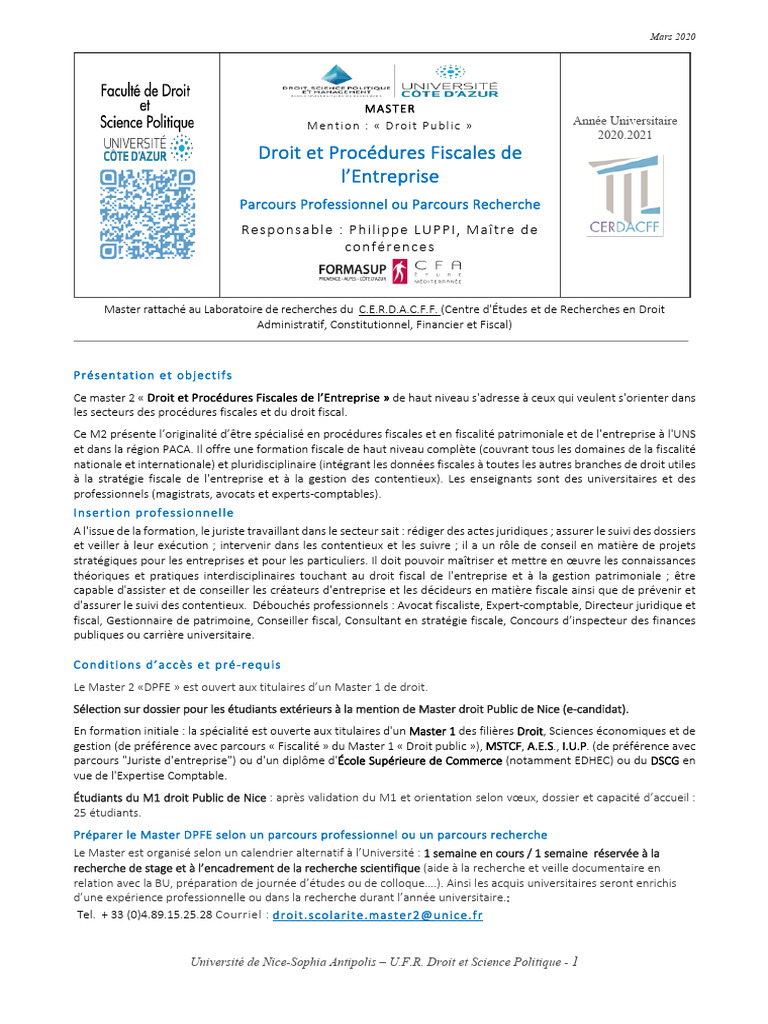 M2 - DPFE - Trad1 | PDF