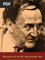 Discurso en el 42º aniversario del Partido Aprista Peruano por Víctor Raúl Haya de la Torre