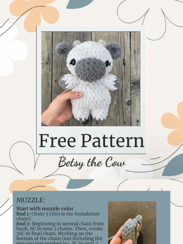 Free Cow Pattern | PDF