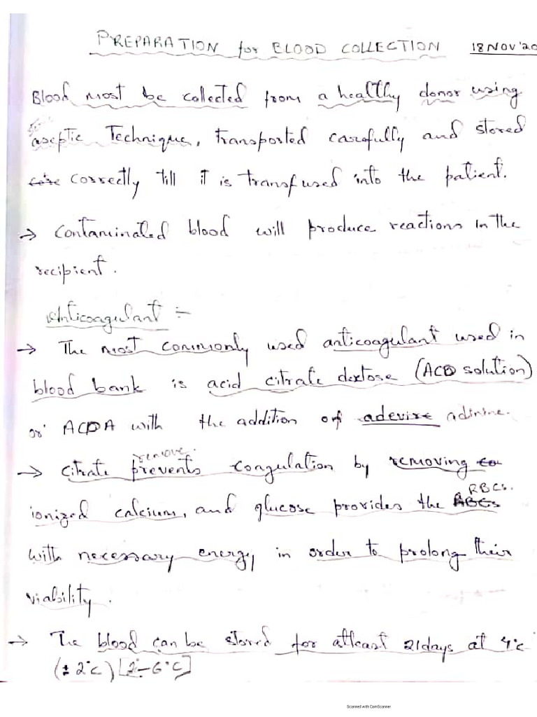 Blood Banking Notes-2 | PDF