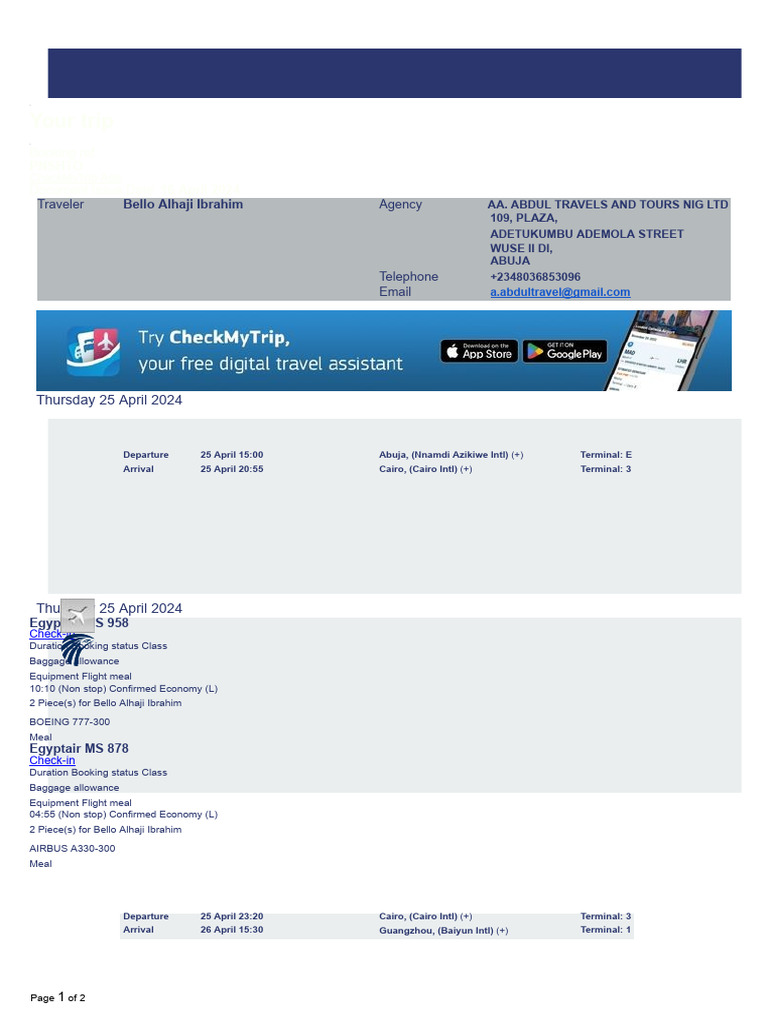 VIEW FLIGHT BOOKINGS MADE ONLINE visual data 8