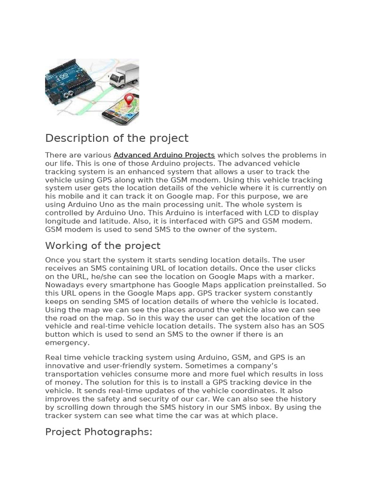 Description of The Project | PDF