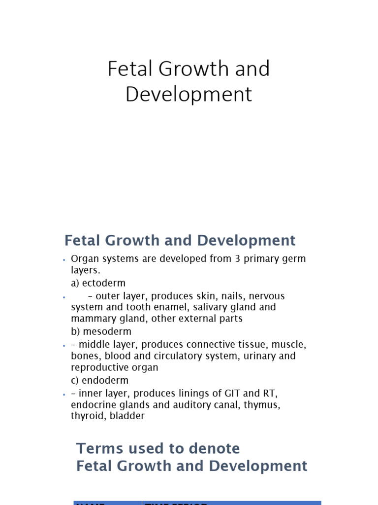 Fetal Growth and Development 24-1 | PDF | Fetus | Prenatal Development
