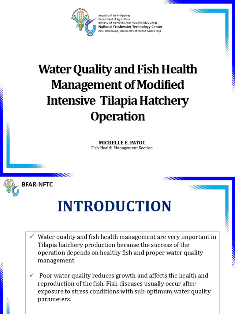 Water Quality and Fish Health 2023 | PDF