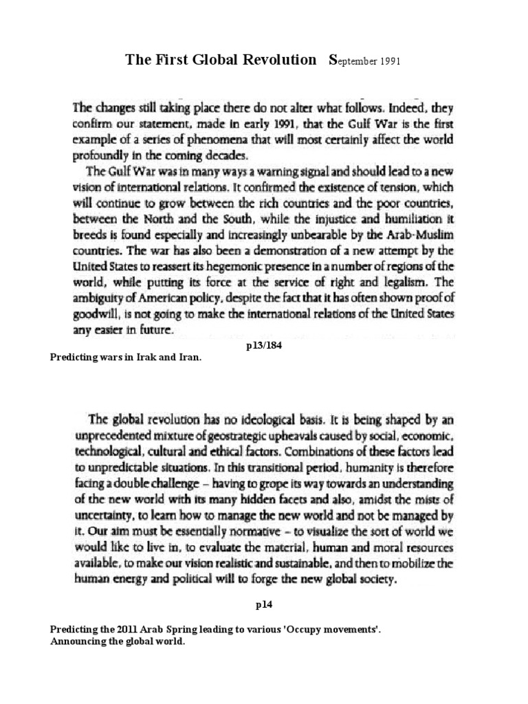 The First Global Revolution Quotes PDF Greenhouse Gas Global