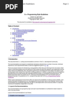 C++ Programming Style Guidelines