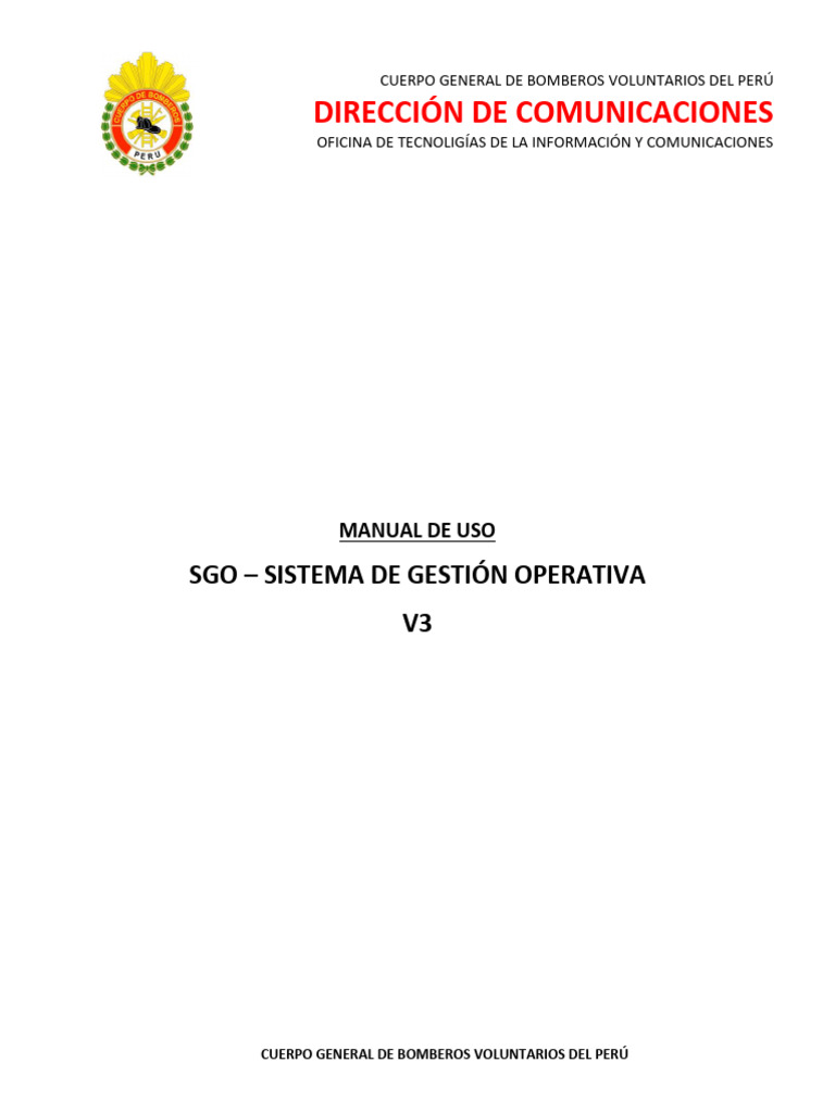 MANUAL DE USO - SGO - Version 3 - 2024 | PDF
