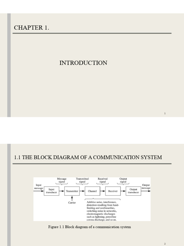 통신강의노트 CH1 | PDF