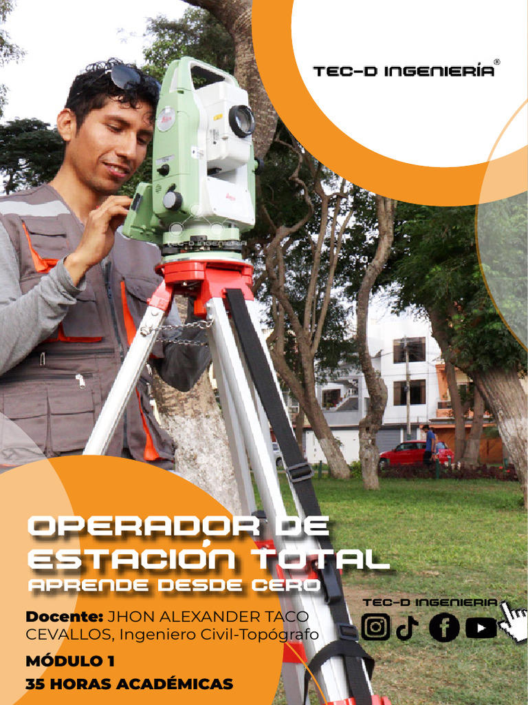 Manejo de Estación Total | PDF | Ingeniería | Topografía