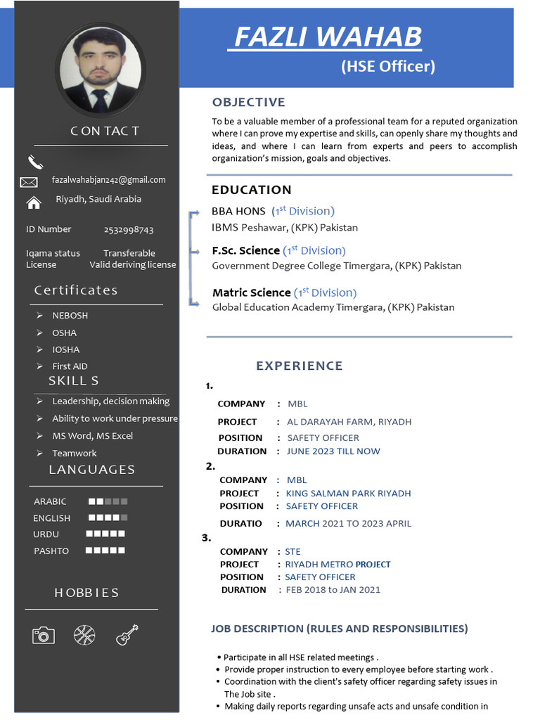 Fazal cv pdf